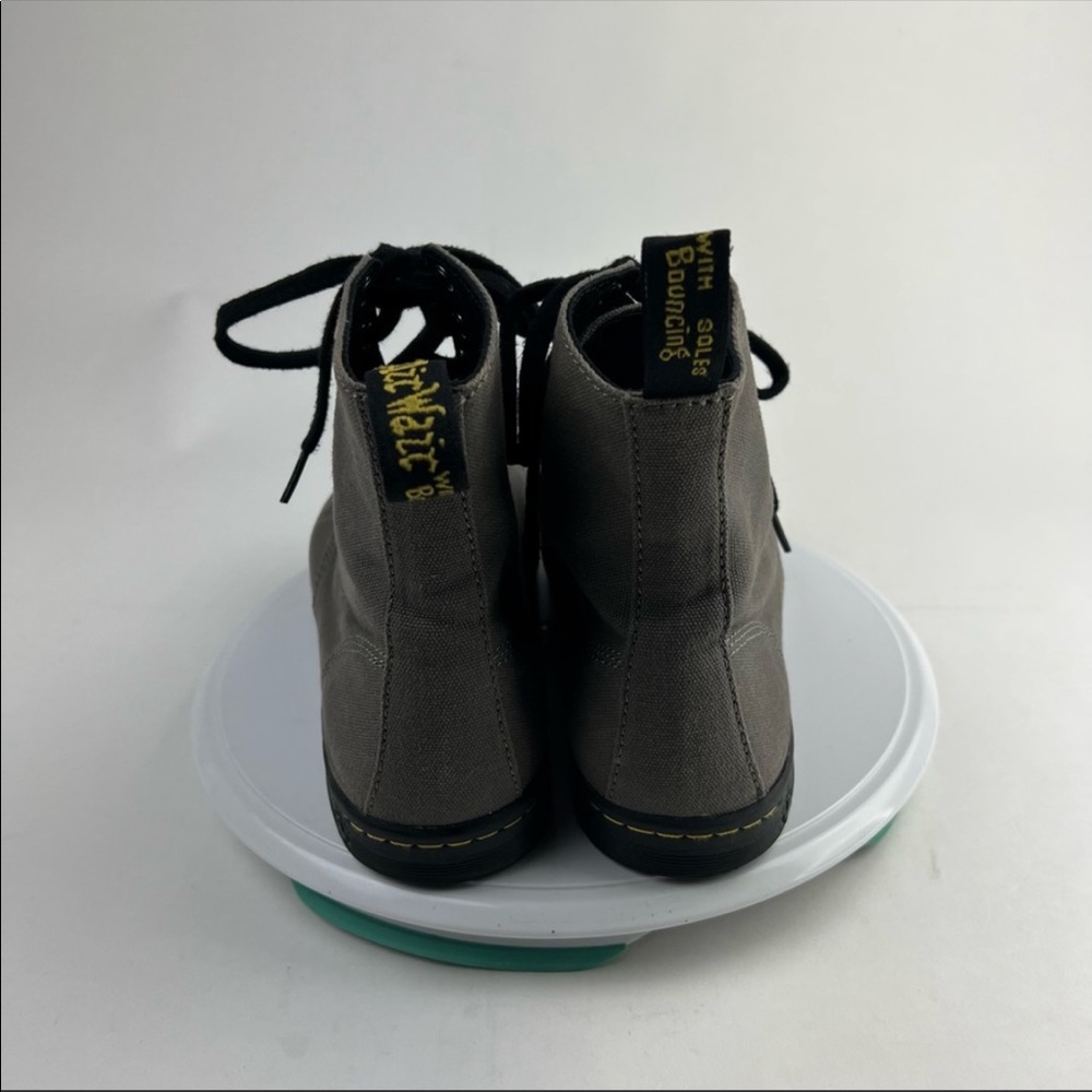 Like New Dr. Martens Alfie Airwave Canvas Gray Boots - Menβs 10 - Womenβs 11 - Picture 5 of 8